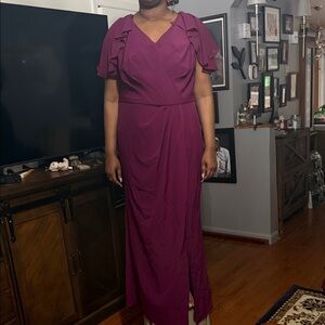 Adrianna Papell Magenta Formal Dress